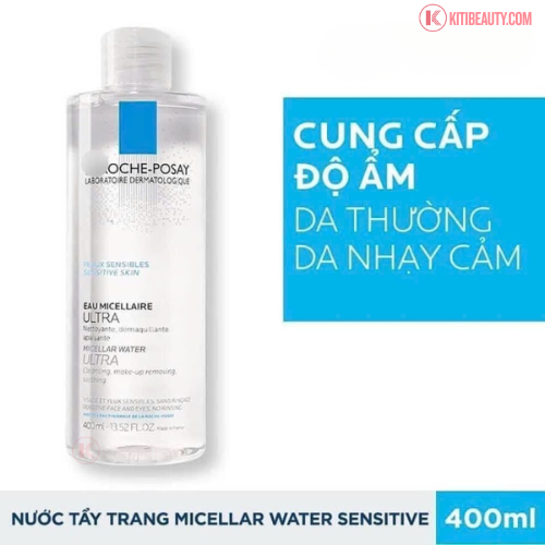 Nước Tẩy Trang La Roche-Posay Laroche Posay Micellar Water Ultra Sensitive Skin 400ml (Trắng)